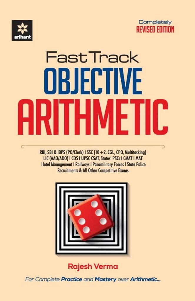 Arihant Fast Track Objective Arithmetic by Rajesh Verma [2022 Edition]