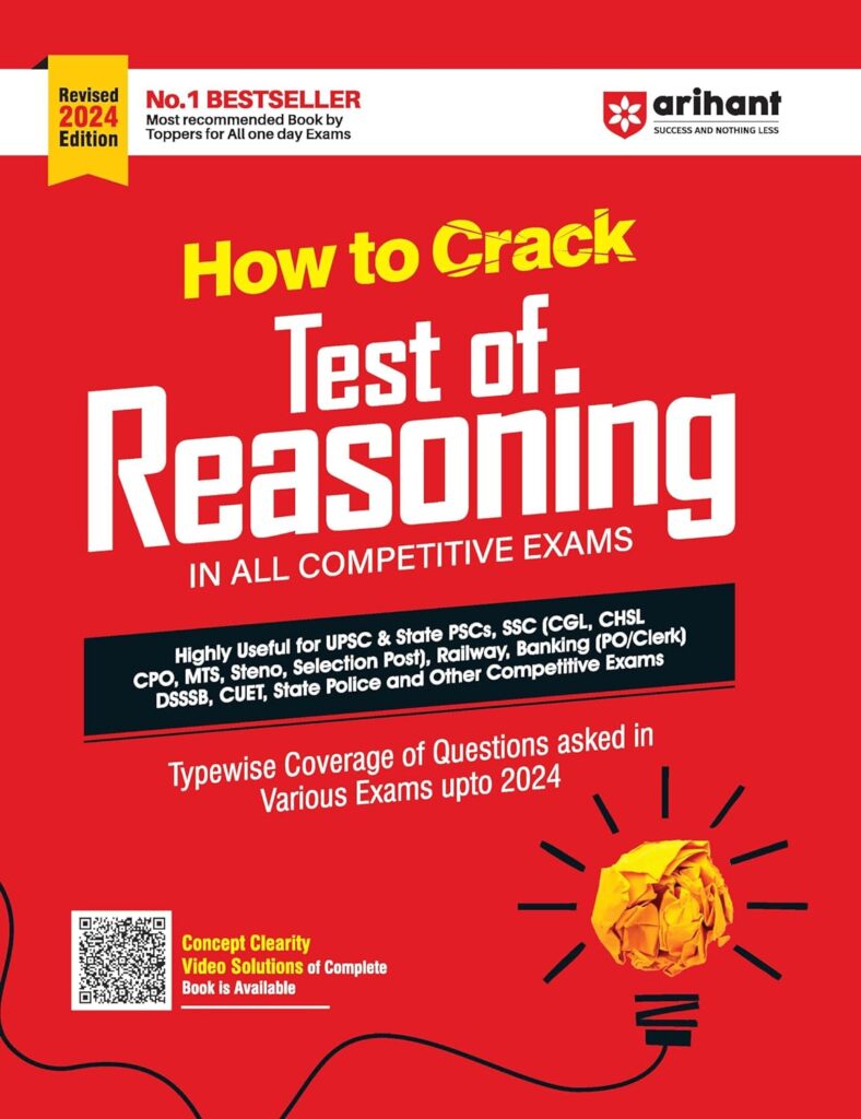 Arihant How to Crack Test of Reasoning for Competitive Exams [2024 Edtion]