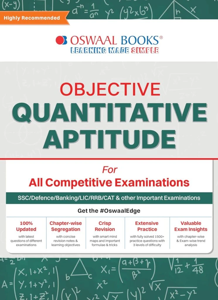 Oswaal Objective Quantitative Aptitude for All Competitive Exams [2024 Edition]