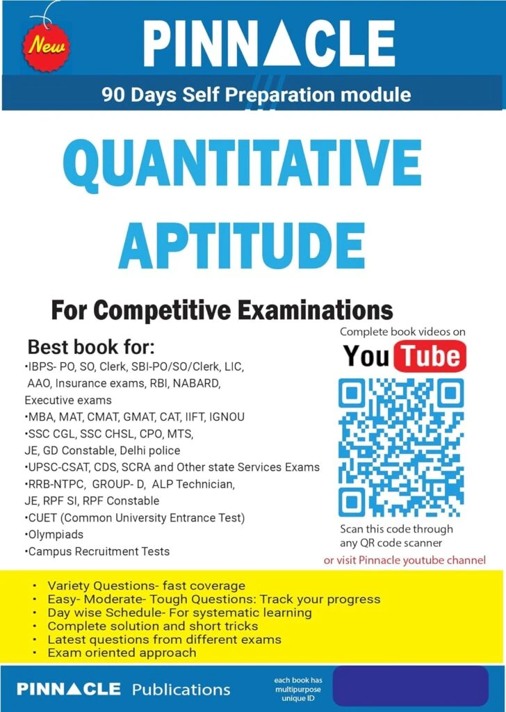 Pinnacle Quantitative Aptitude for All Competitive Exams [2024 Edition]