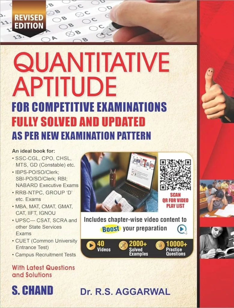 Quantitative Aptitude for Competitive Exams by R. S. Aggarwal [S. Chand Publishers]