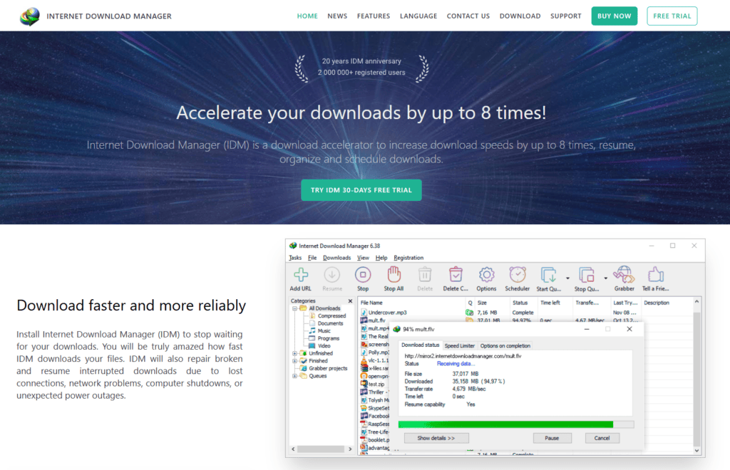Internet Download Manager Website