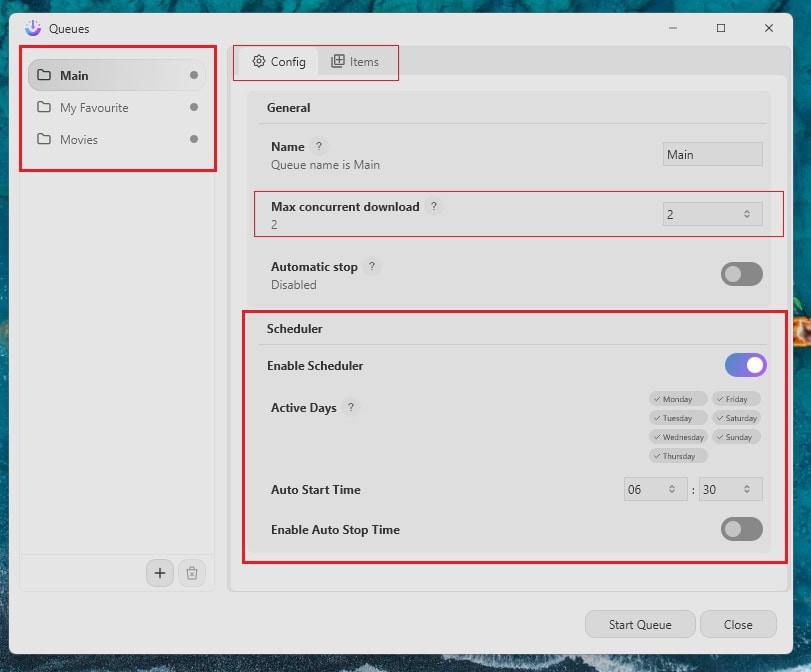AB Download Manager Queue & Scheduler to organised File Download