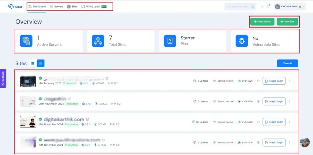 xCloud.Host Dashboard