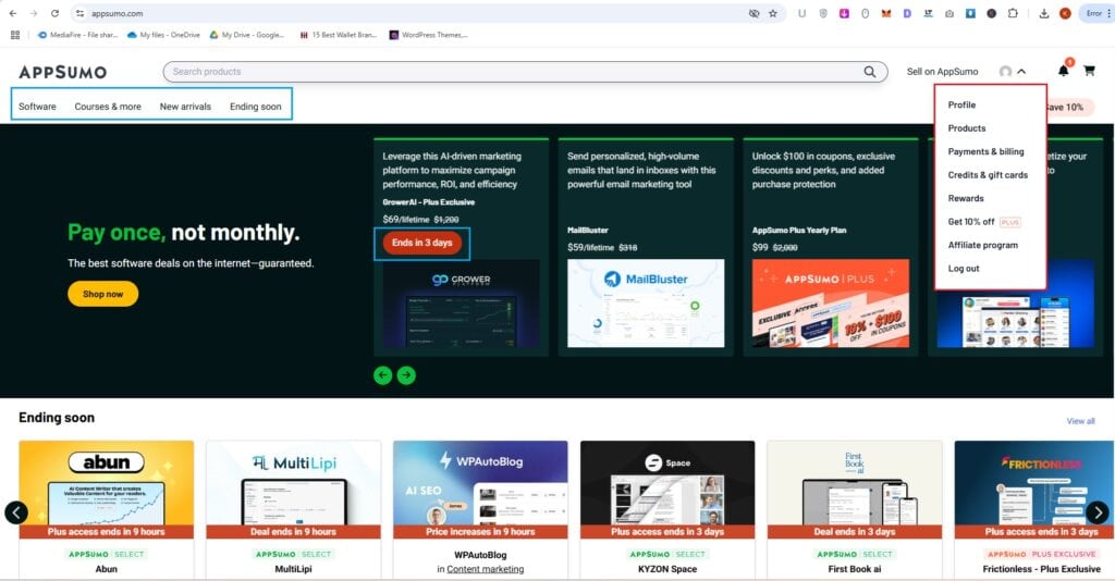 AppSumo Homepage