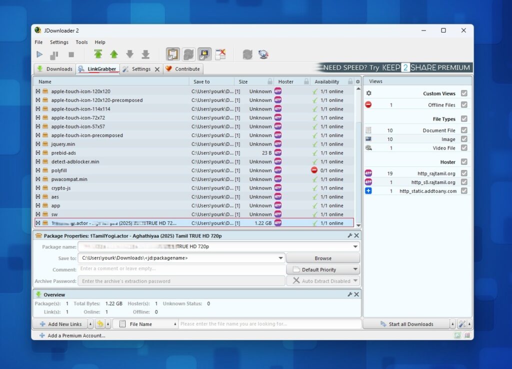 JDownloader Extension is working now after Restarting the PC