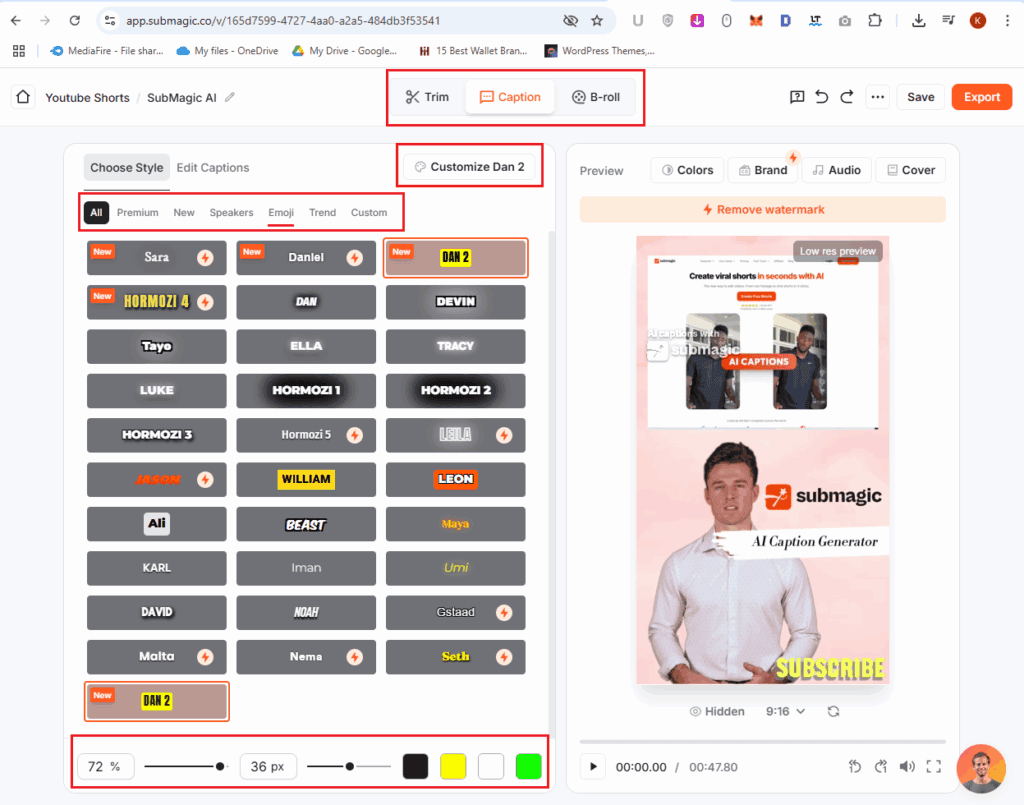 SubMagic AI - Choose Style