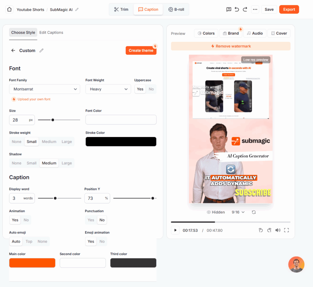 SubMagic AI - Customise LEON Style