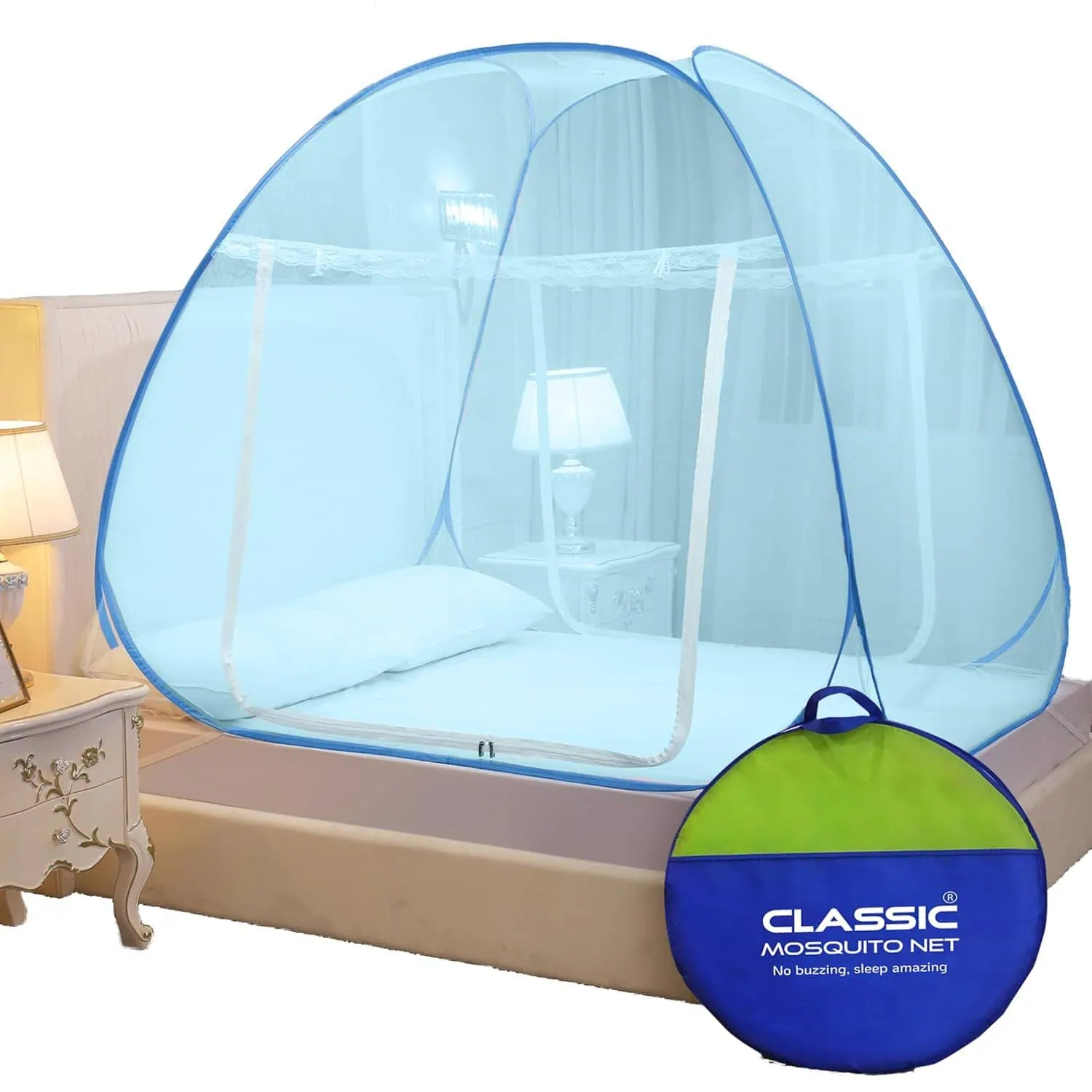 Classic Mosquito Net for King Size & Queen Size Bed - 30GSM Strong Polyester Net
