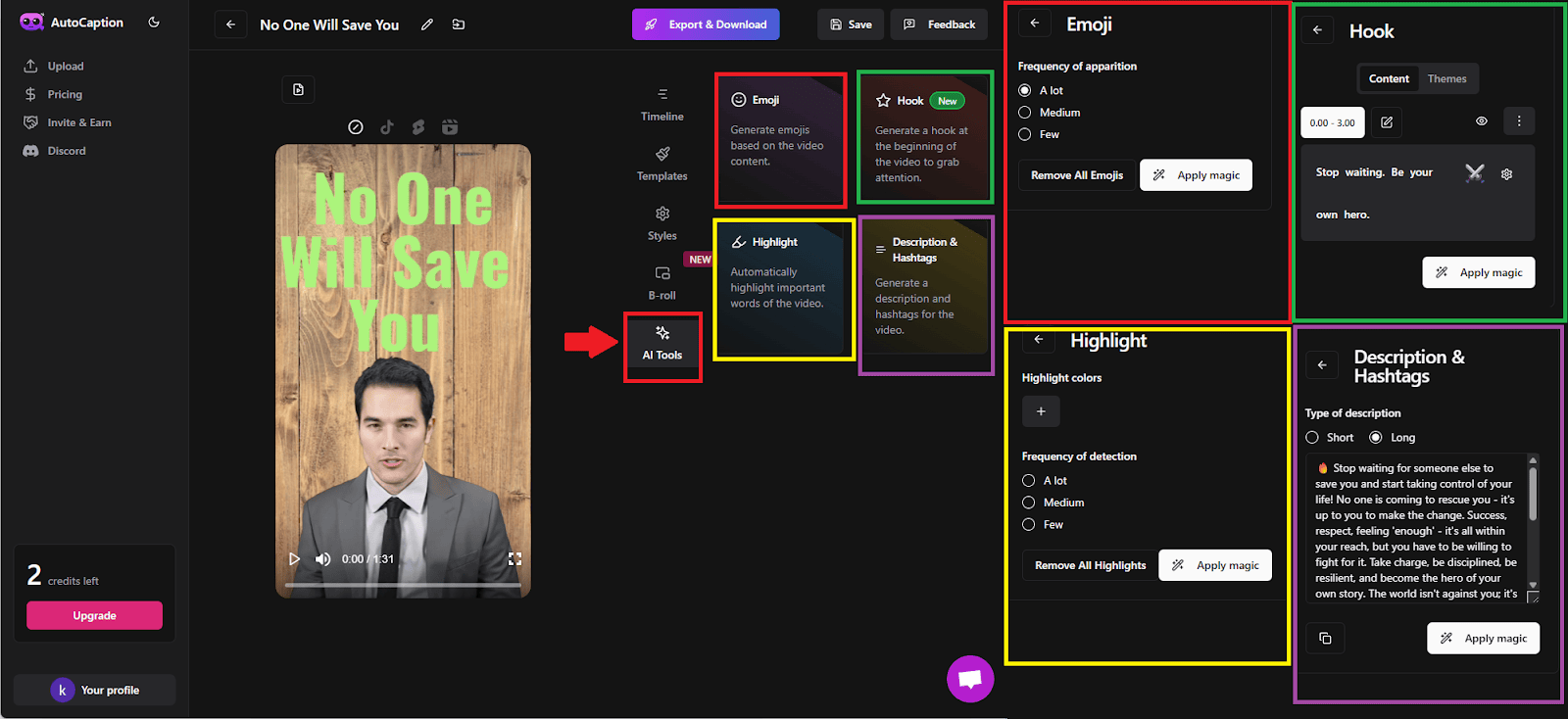 AutoCaption AI - AI Tools
