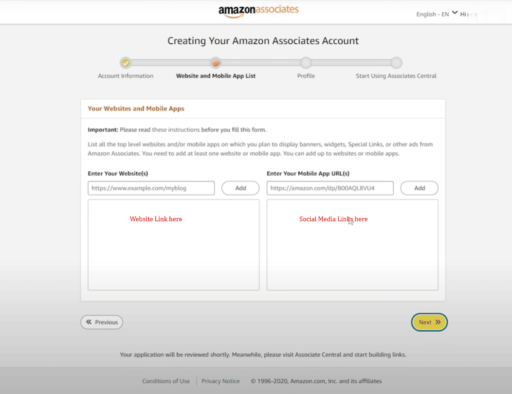 Amazon India Affiliate Program Website & Mobile App list