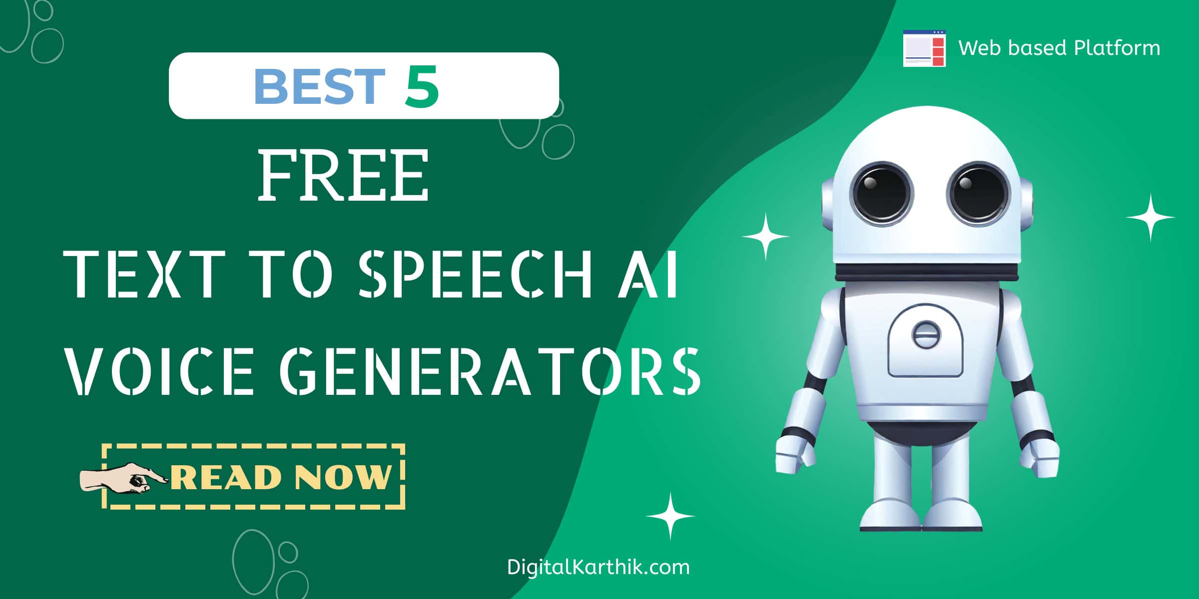 Best 5 Free Text to Speech AI Voice Generators