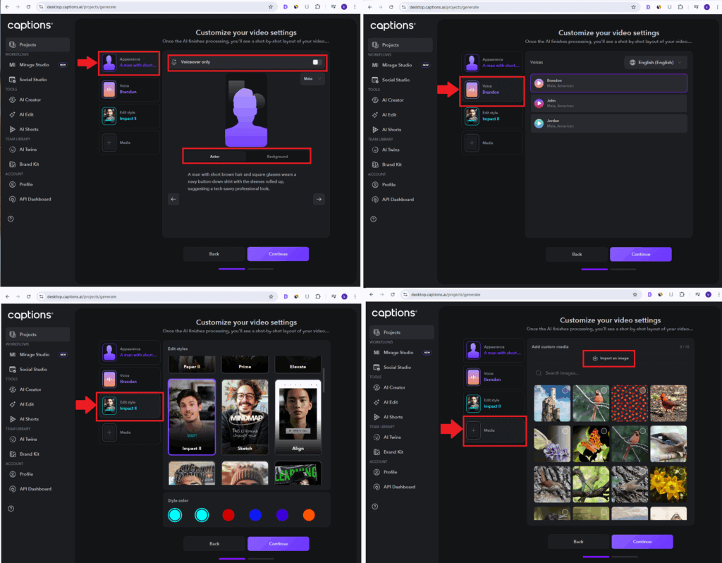 Caption AI - Avatar with AI Edit features