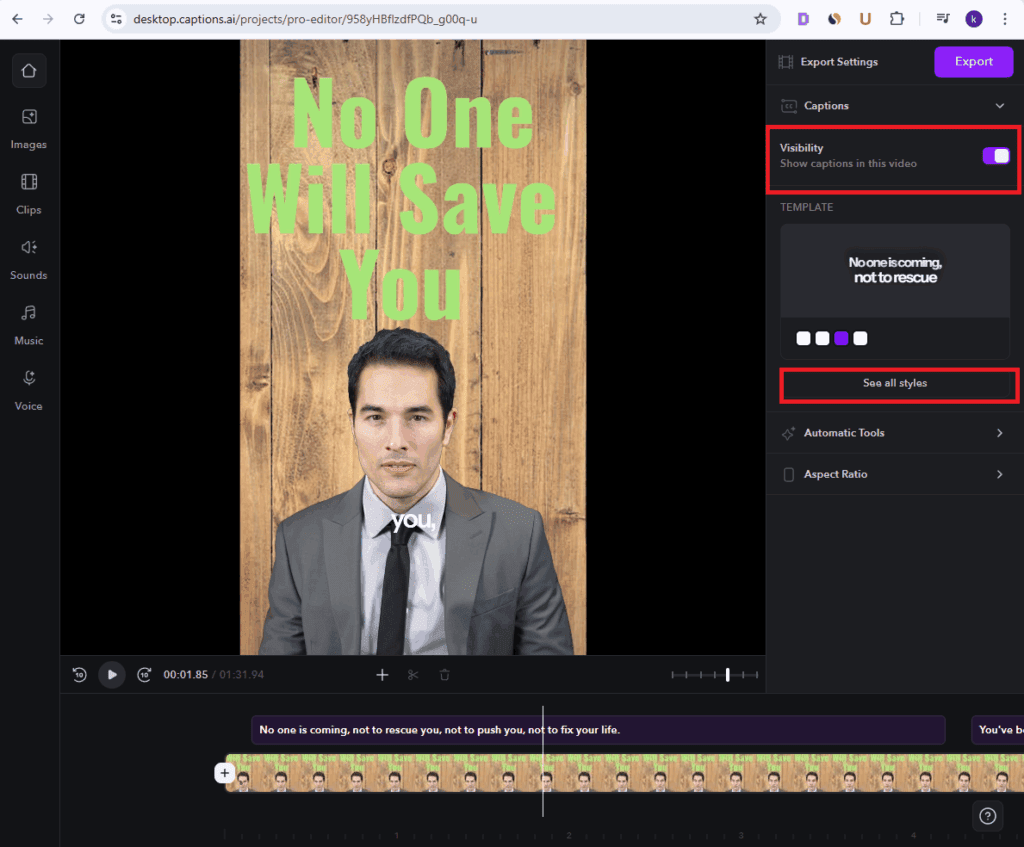 Captions AI - Editor