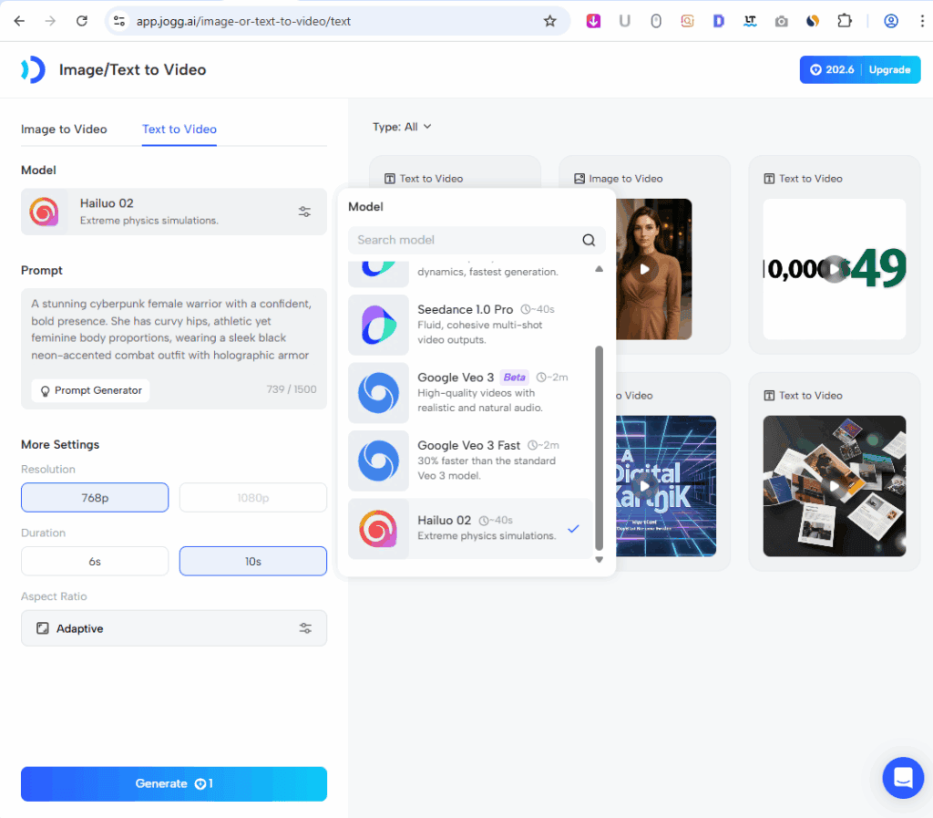 Jogg AI - Text to Video