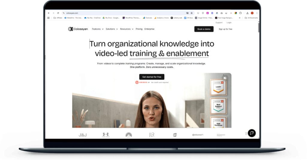 Colossyan - Home Page Screen