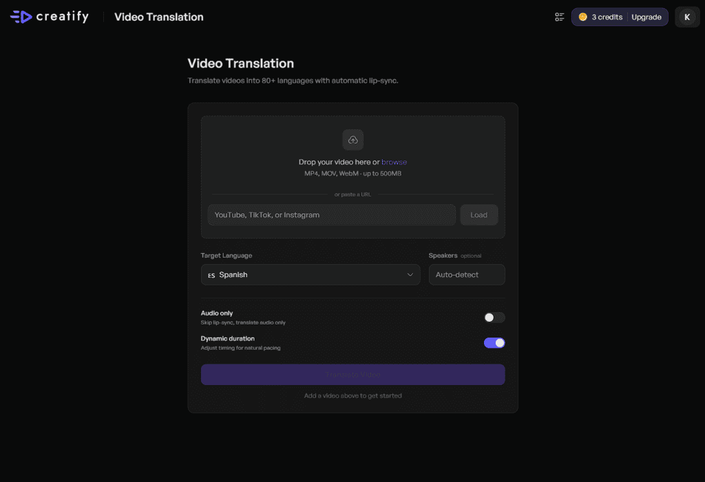 Creatify AI - Video Translation
