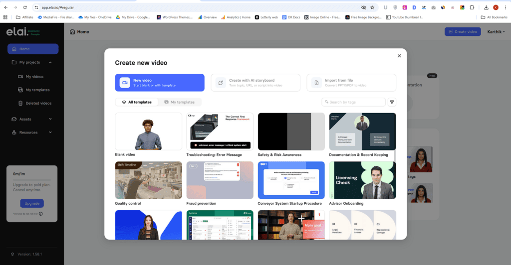 Elai - Create New Video from Template